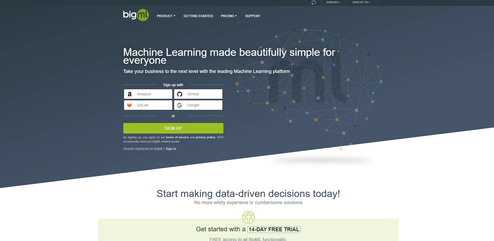 BigML - Data Analytics & Insights Tools