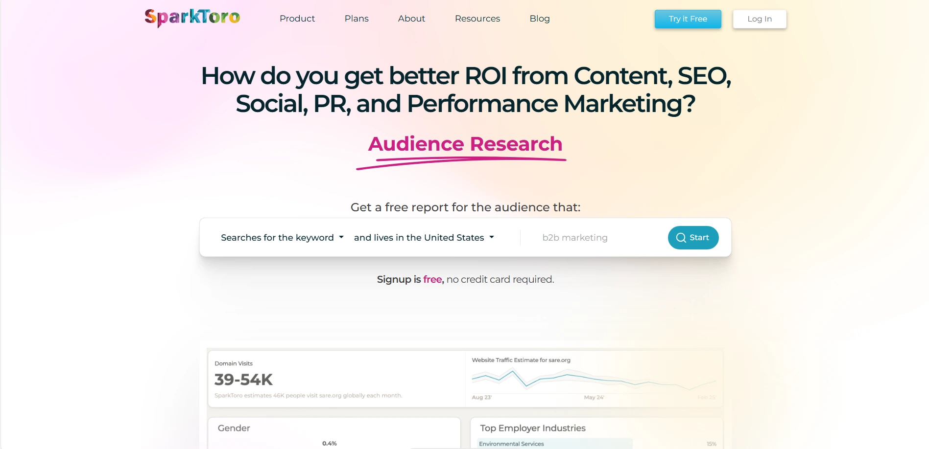 SparkToro - Market Research & Competitor Analysis Tools