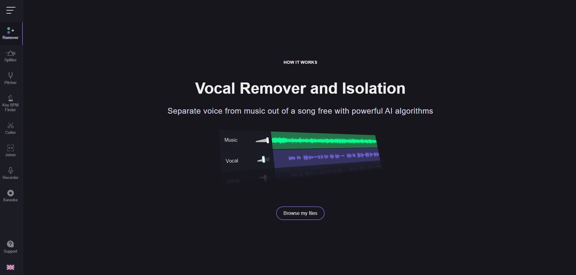 Vocal Remover - Voice & Audio Editing Tools