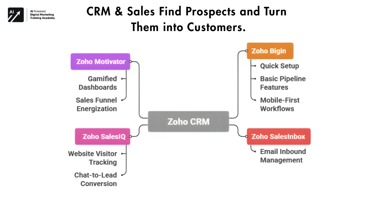 CRM & Sales Find Prospects and Turn Them into Customers