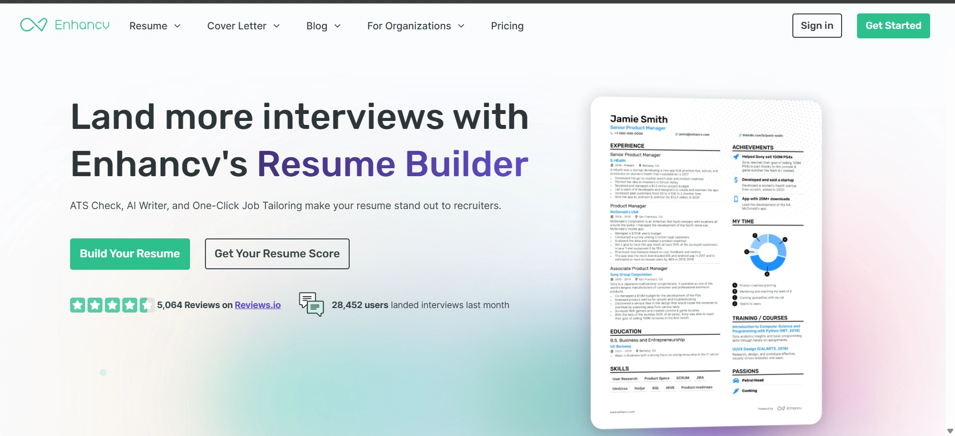 Enhancv - AI Tools for Job Seekers
