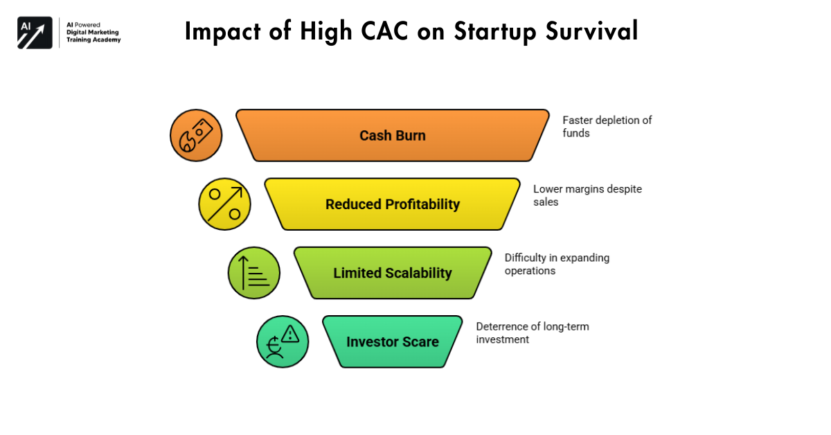 Impact of High CAC on Startup Survival