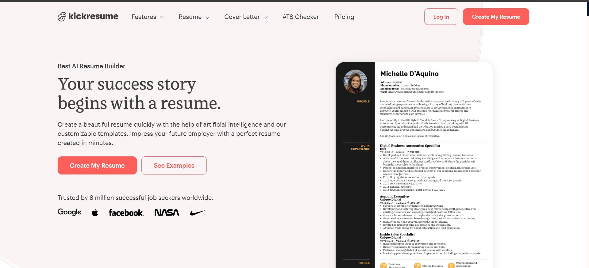 Kickresume-AI Tools for Job Seekers
