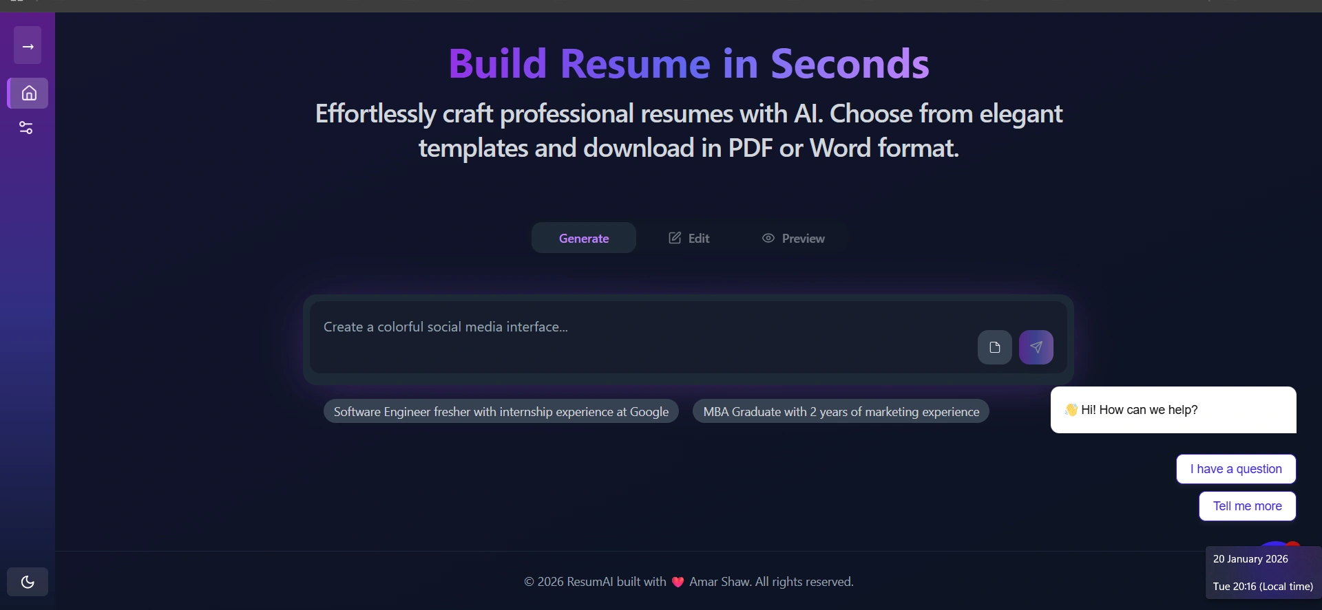Resumai - AI Tools for Job Seekers