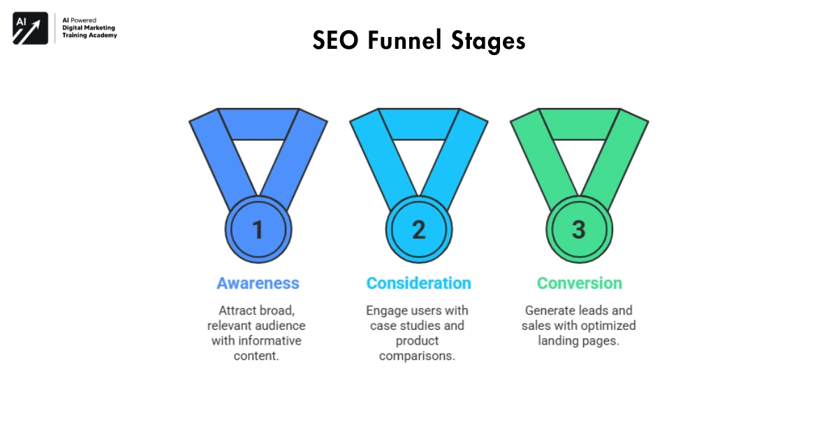 SEO Funnel Stages-seo strategy framework