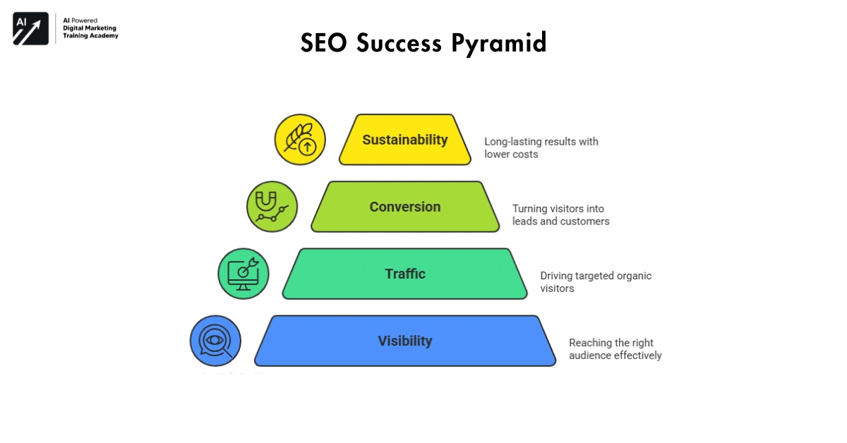 SEO Success Pyramid-seo strategy framework